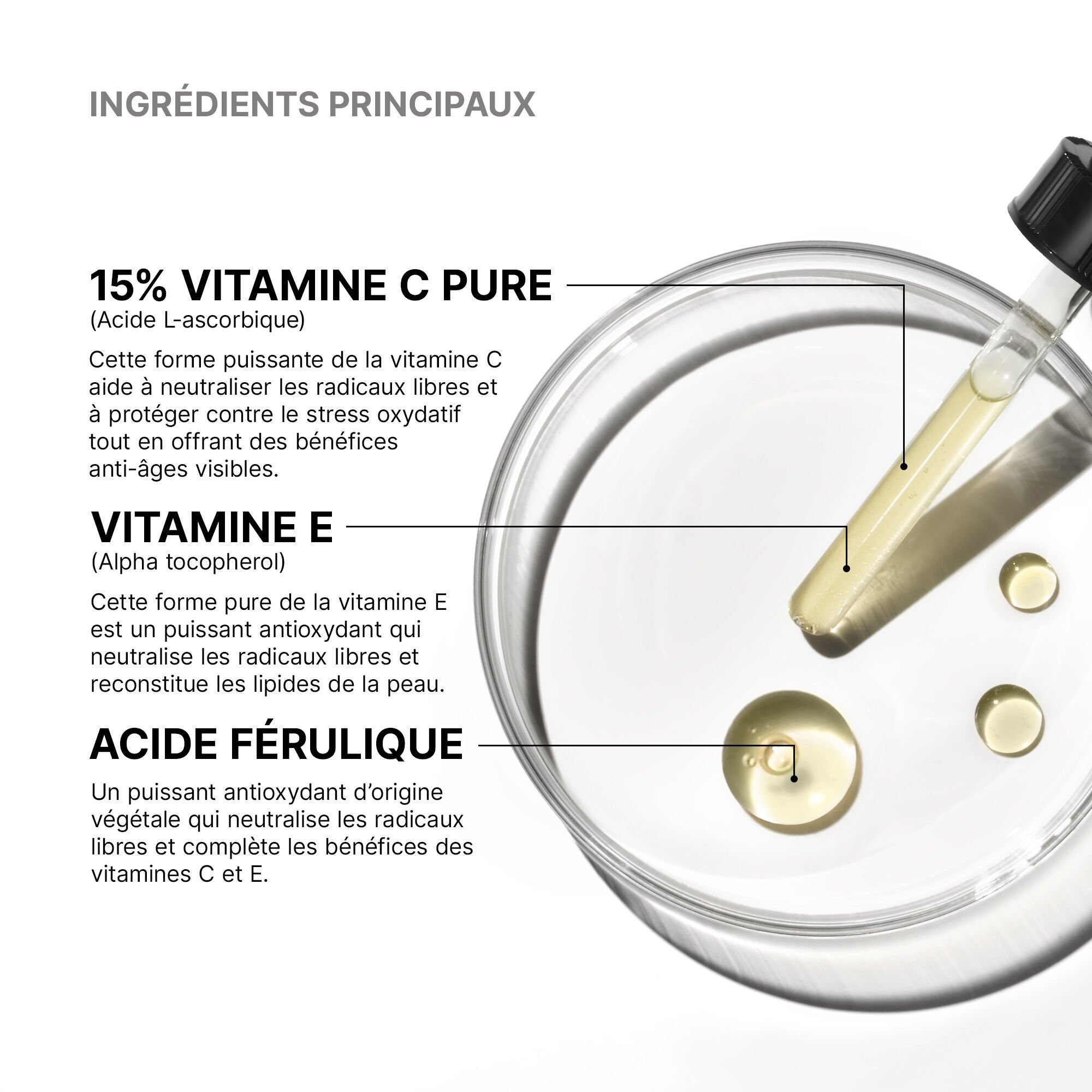 C E Ferulic avec 15 % de Vitamine C Pure
