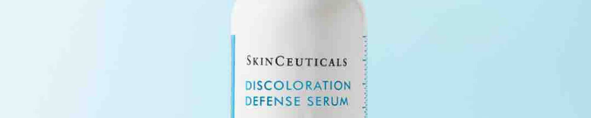 Flacon SkinCeuticals Discoloration Defense Serum. Illumine et unifie le teint.