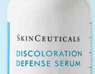 Flacon SkinCeuticals Discoloration Defense Serum. Illumine et unifie le teint.